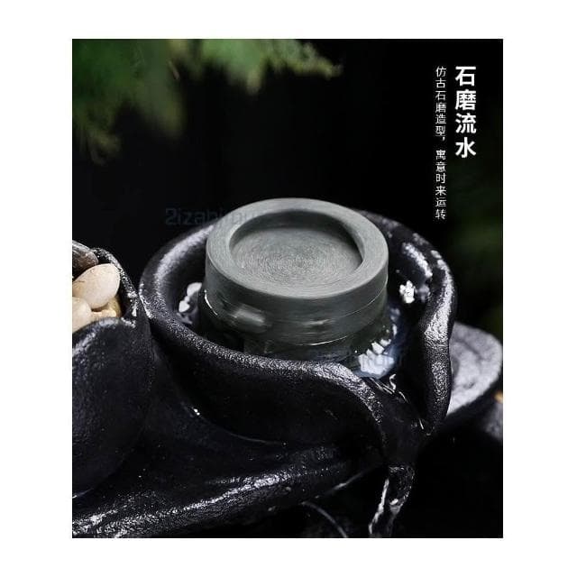 流水生財 循環水招財 風水球噴泉 辦公室桌面茶几小擺件 開業喬遷禮物 時來運轉 療癒小物 辦公室風水陶瓷擺件