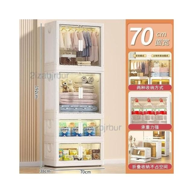 收納櫃 收納 兒童衣服收納櫃 傢用收納箱 寶寶衣櫃 免安裝嬰兒小衣櫥 零食儲物櫃子 衣物收納