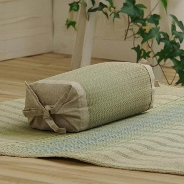 【IKEHIKO】藺草角枕Rhythm 30x15x8-10cm|午睡神器高度可調 天然素材綠色商品 透氣清爽不悶熱 淨化空氣消除異味