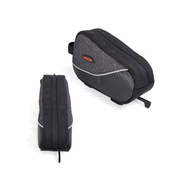 IBERA快拆扣上管袋IB-TB17(反光條)(單車前梁包/前置物袋/車前包/車架袋/自行車手袋/登山車/台灣製)