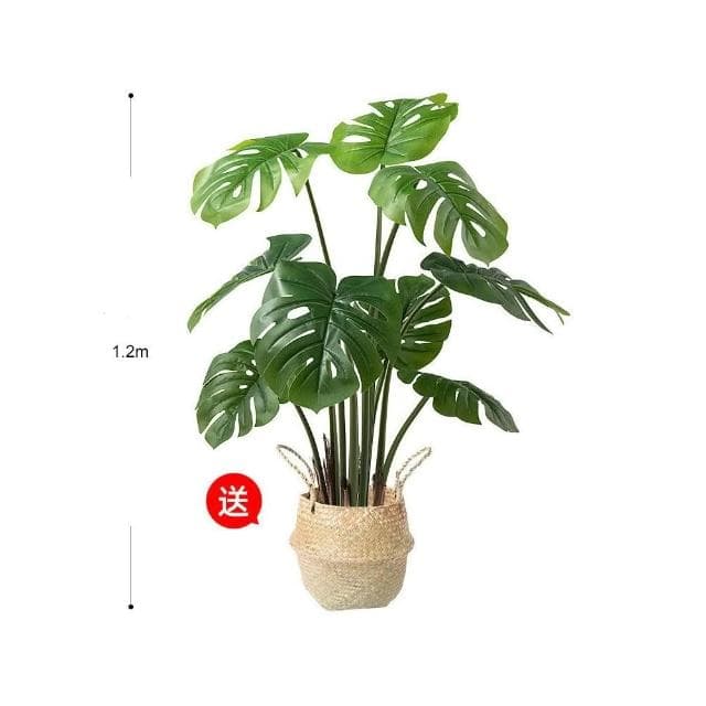 🔥部分現貨 北歐ins風仿真植物 客廳仿真綠植龜背竹小盆栽 假綠植擺件 裝飾假花仿真花擺設 綠植裝飾擺件 擺飾假花