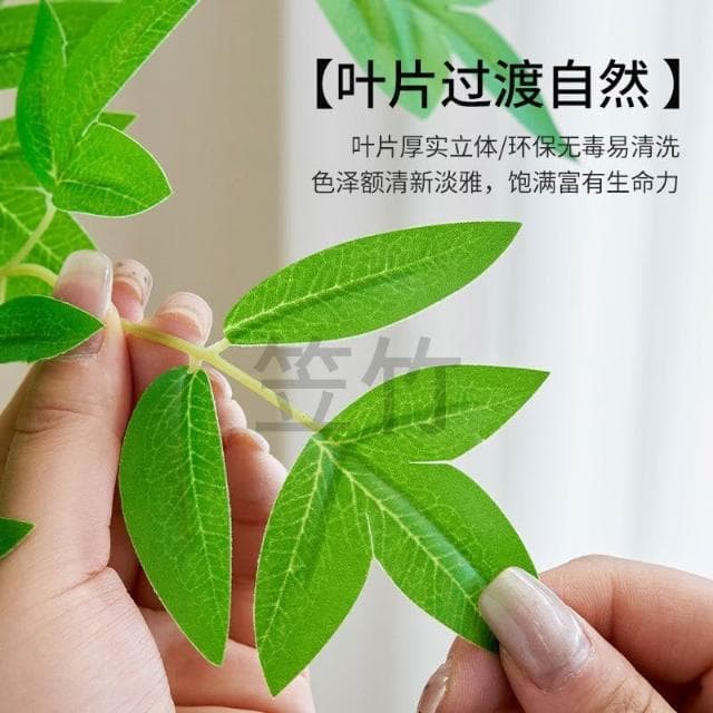 含票 仿真植物 仿真花 仿真南天竹ins風落地式盆栽客廳室內仿真綠植大型推薦清新高端仿真綠植