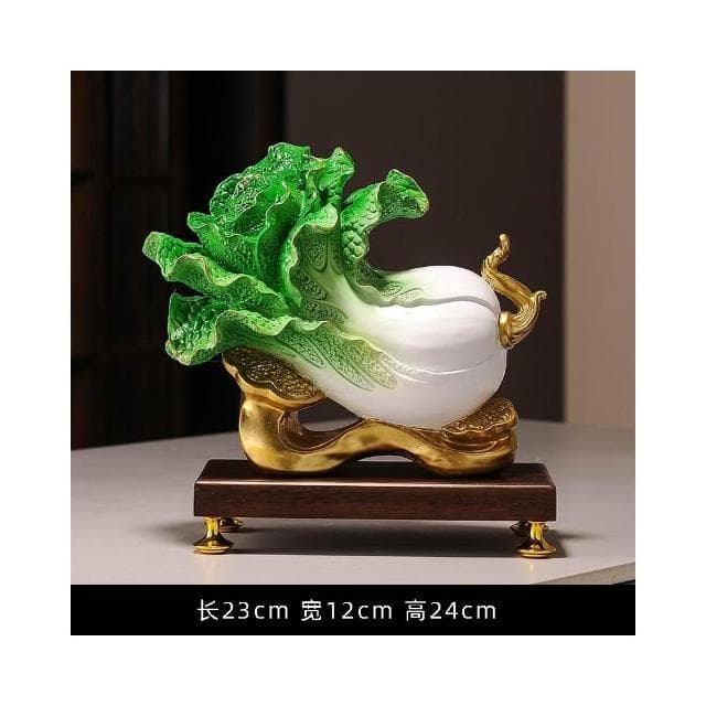 招財白菜擺件百財節節高升客廳玄關辦公桌面裝飾喬遷禮品開業禮物