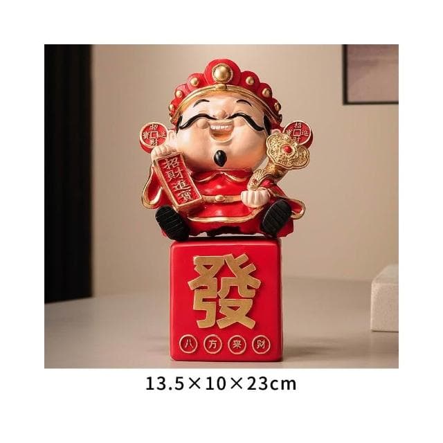 入戶玄關財神擺件招財進寶客廳店鋪辦公室前臺裝飾品喬遷開業禮物