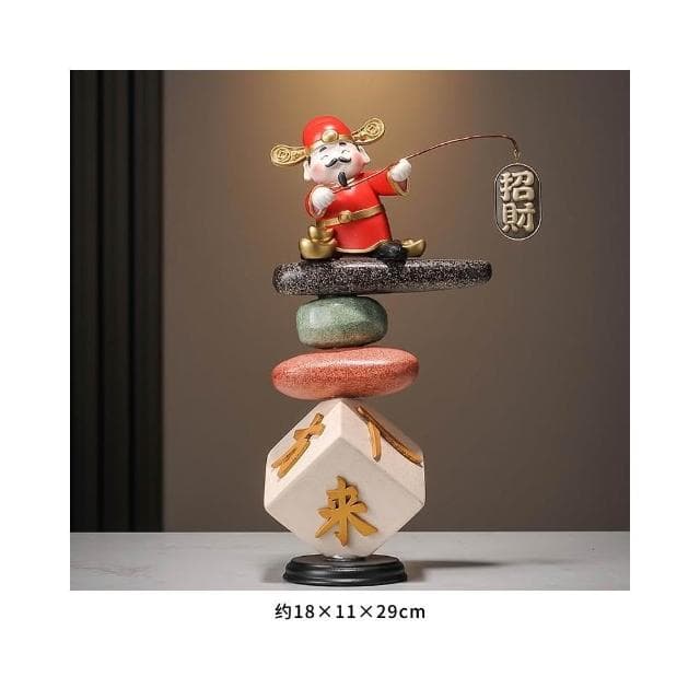 入戶玄關財神擺件招財進寶客廳店鋪辦公室前臺裝飾品喬遷開業禮物