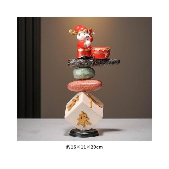 入戶玄關財神擺件招財進寶客廳店鋪辦公室前臺裝飾品喬遷開業禮物