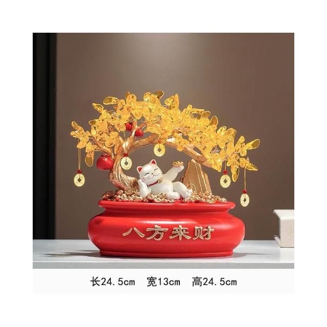招財進寶搖錢發財樹客廳玄關電視櫃酒櫃家居裝飾品擺件喬遷禮物