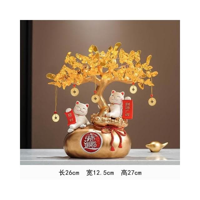 招財進寶搖錢發財樹客廳玄關電視櫃酒櫃家居裝飾品擺件喬遷禮物