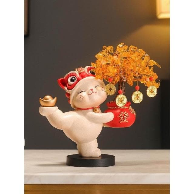 發財樹招財貓擺件酒櫃電視櫃開業禮物店鋪收銀臺客廳喬遷新居禮品
