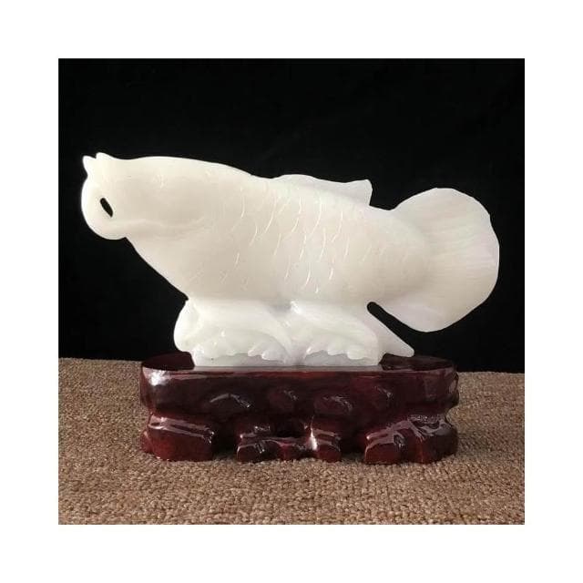 天然玉石招財金龍魚擺件家居喬遷裝飾客廳玄關電視櫃店鋪開業禮品