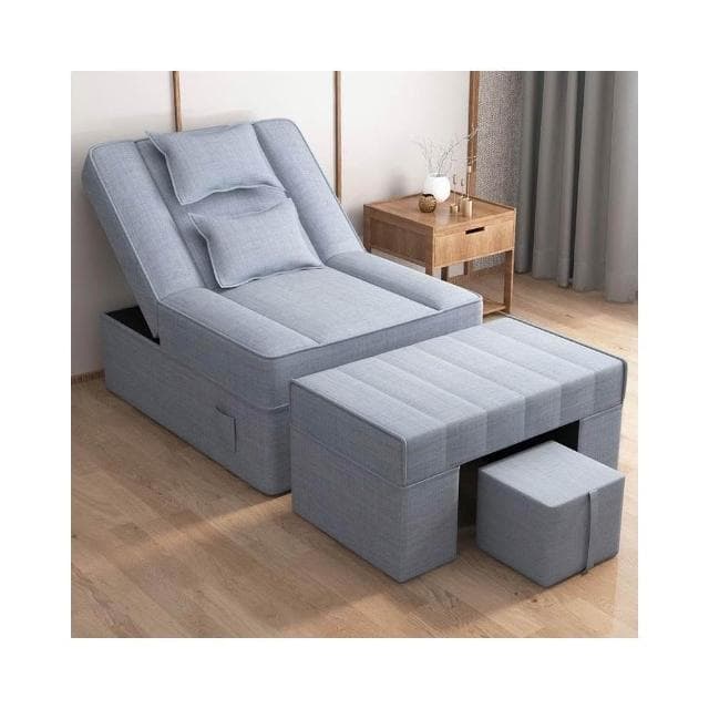 足浴沙髮電動全自動足療店按摩一體床美容院美甲桑拿洗腳修腳躺椅按摩床 沙發 電動沙發 按摩椅 0KNC