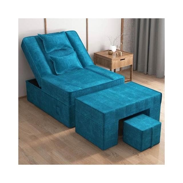 足浴沙髮電動全自動足療店按摩一體床美容院美甲桑拿洗腳修腳躺椅按摩床 沙發 電動沙發 按摩椅 0KNC