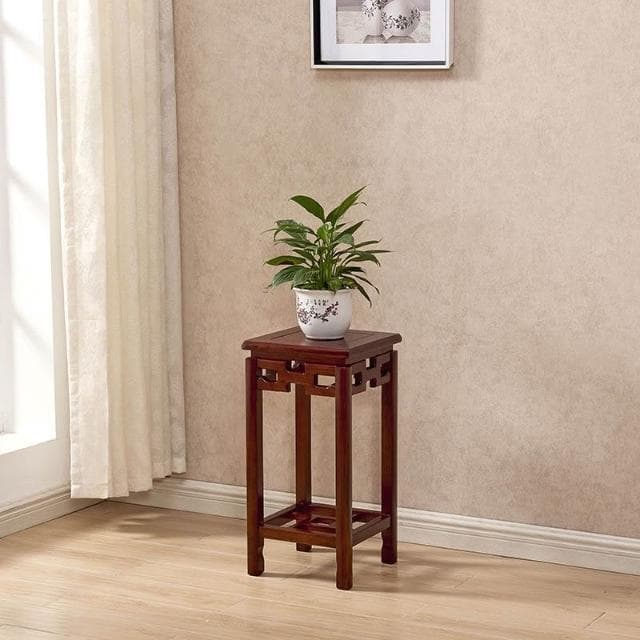 花架實木中式客廳榆木仿古花架子多層室內特價綠蘿盆景方形展示邊桌 盆栽架 花架 植物架 3TJ3