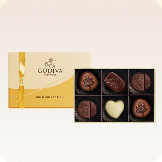 【GODIVA】金裝巧克力禮盒 6入 9入 15入 25入 夾心巧克力 片裝巧克力 巧克力禮盒