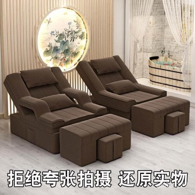 息美睫椅子足浴床靠椅床足浴沙髮美甲沐足足療按摩床電動躺椅休按摩床 沙發 電動沙發 按摩椅 DJVC