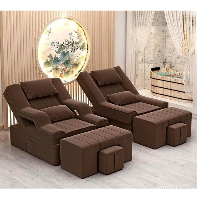 息美睫椅子足浴床靠椅床足浴沙髮美甲沐足足療按摩床電動躺椅休按摩床 沙發 電動沙發 按摩椅 DJVC