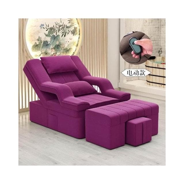 息美睫椅子足浴床靠椅床足浴沙髮美甲沐足足療按摩床電動躺椅休按摩床 沙發 電動沙發 按摩椅 DJVC