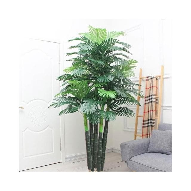 宅配免運🚚 仿真散尾葵 假盆栽綠植 輕奢客廳裝飾 落地假花擺件 大型仿生植物