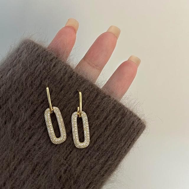 🎗飾間首飾鋪 法式幾何耳環飾品小眾設計高級純銀首飾耳飾韓國氣質爆款耳環耳夾