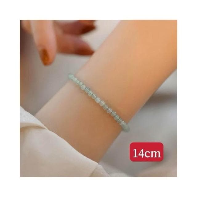 【開運堂】現貨 水草瑪瑙葡萄石手工編織手繩天然石幸運金珠小眾設計禮物14k金輕奢疊戴手鍊