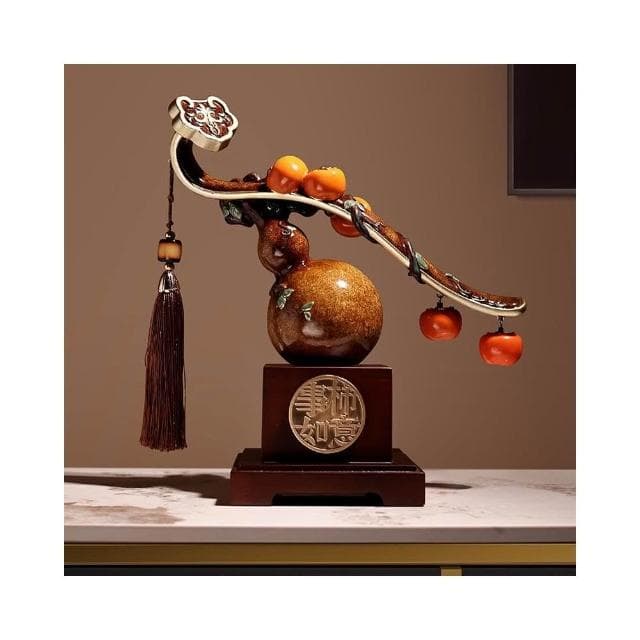 創意新中式如意擺件 軟裝家居 玄關裝飾 送朋友喬遷 裝飾品 開業喬遷生日禮物