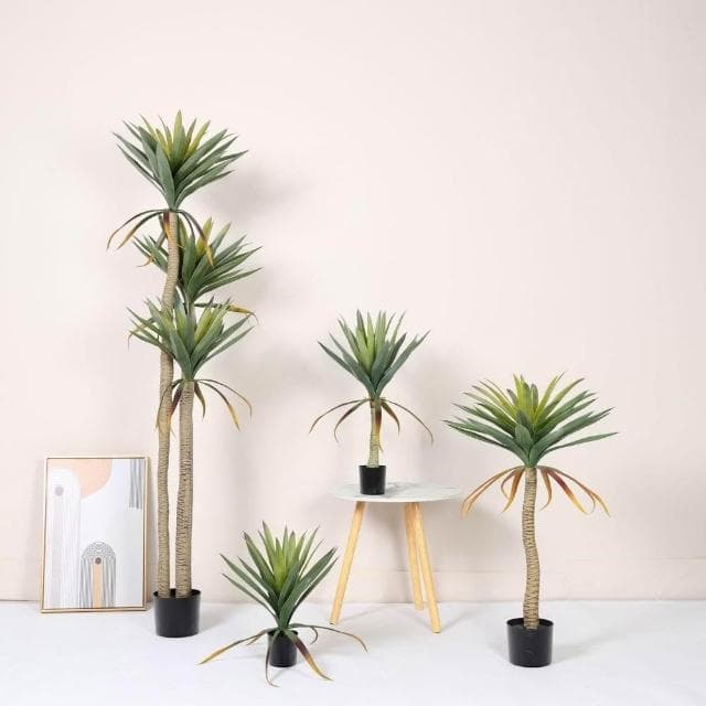 合枋傢俱 仿真龍舌蘭盆栽 大型仿真綠植室內落地裝飾擺件 仿生熱帶植物造景