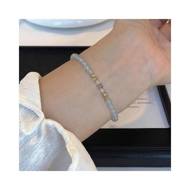 🎗飾間首飾鋪 時尚個性彩色串珠手鍊女簡約小眾設計首饰高級感精緻手飾