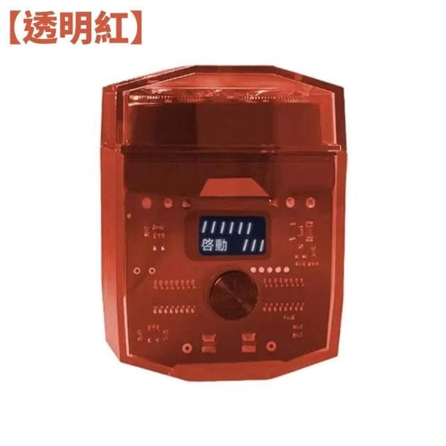 【ibits】KONKA 康佳 透明數顯電動刮鬍刀 USB快充 雙刀頭雙環刀網 IPX6全機防水 KTXD-1320-T