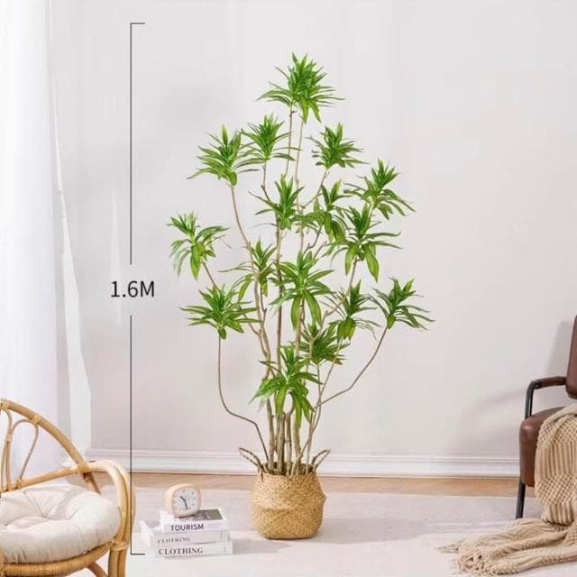 仿真綠植百閤竹大型北歐室內客廳櫥窗網紅造型假植物造景盆栽擺件居傢裝飾 仿真植物 人造樹 假樹 假植物