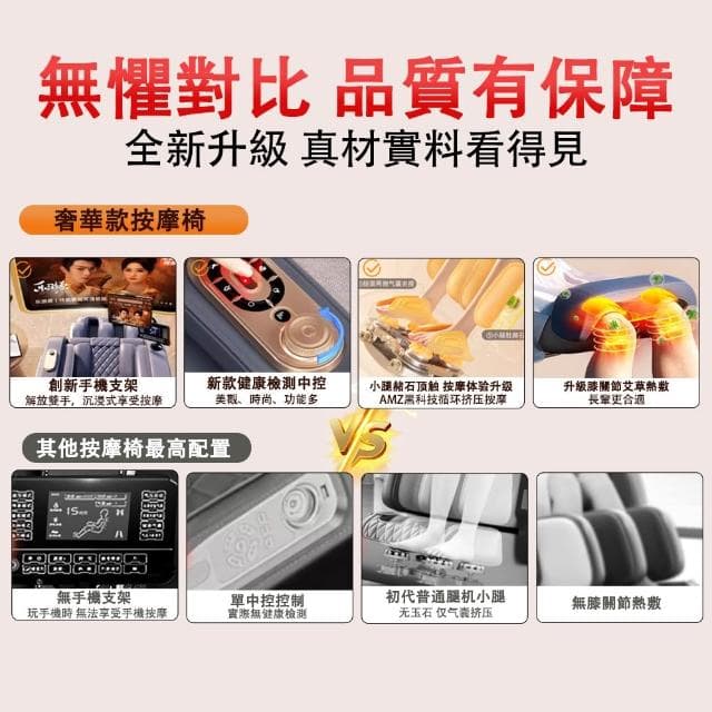【宅造印象】語音聲控 護膝熱敷豪華按摩椅 零重力太空艙 智能全自動電動沙發椅 家用長輩按摩椅
