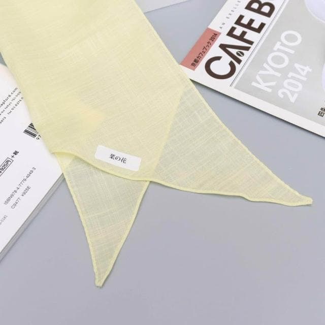 京都植物染圍巾-油菜花