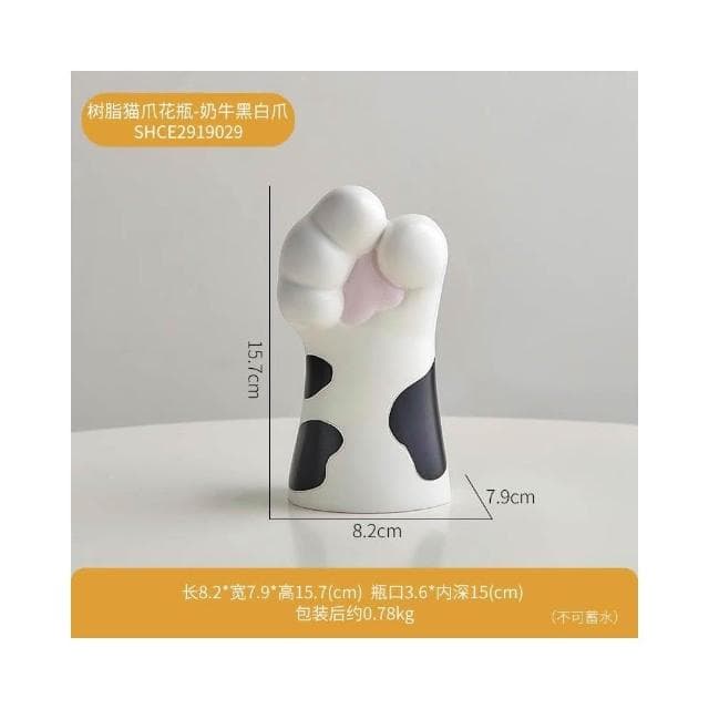 創意可愛貓爪花瓶擺件仿真花家居玄關桌面裝飾品喬遷女生生日禮物