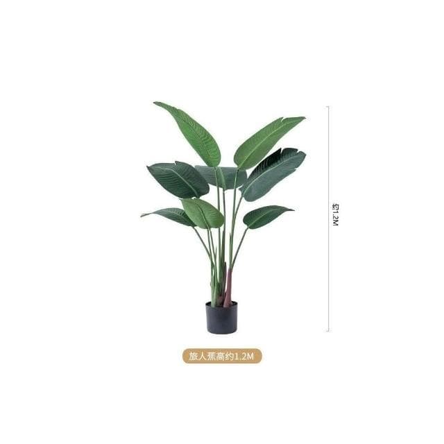 仿真綠植 假植物裝飾 室內旅人蕉盆栽 仿生龜背葉 北歐大型客廳擺件樹 仿真樹 大型盆栽 辦公室擺件