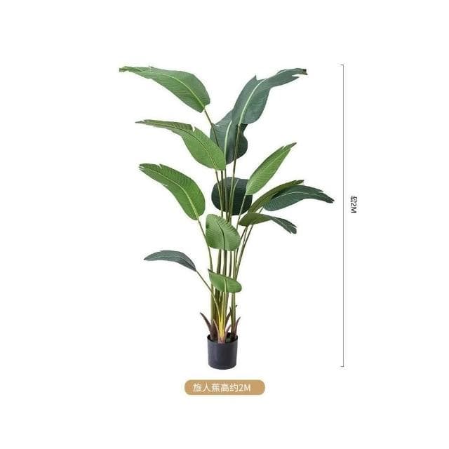 仿真綠植 假植物裝飾 室內旅人蕉盆栽 仿生龜背葉 北歐大型客廳擺件樹 仿真樹 大型盆栽 辦公室擺件