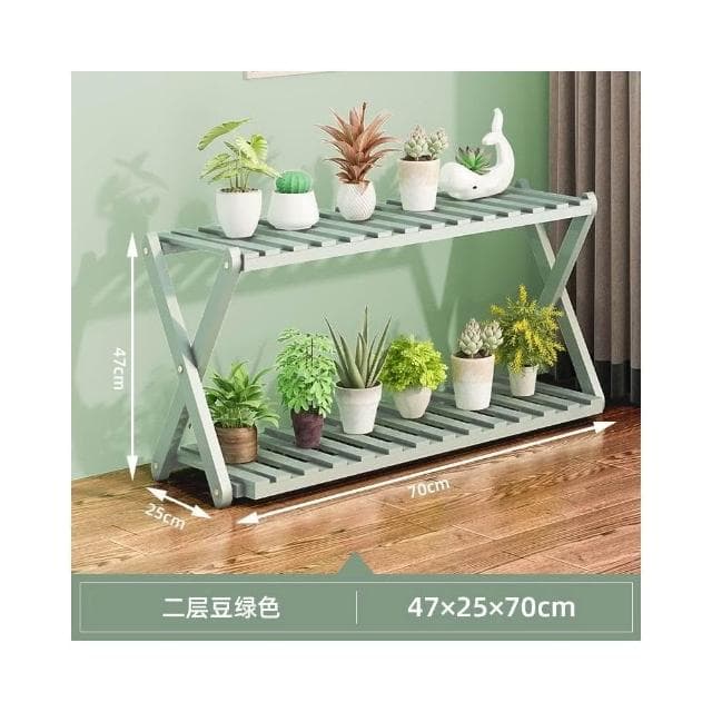 陽臺花架子室內多層實木客廳傢用置物架多肉綠蘿花盆架裝飾植物架 花架 盆栽架 陽台花架子