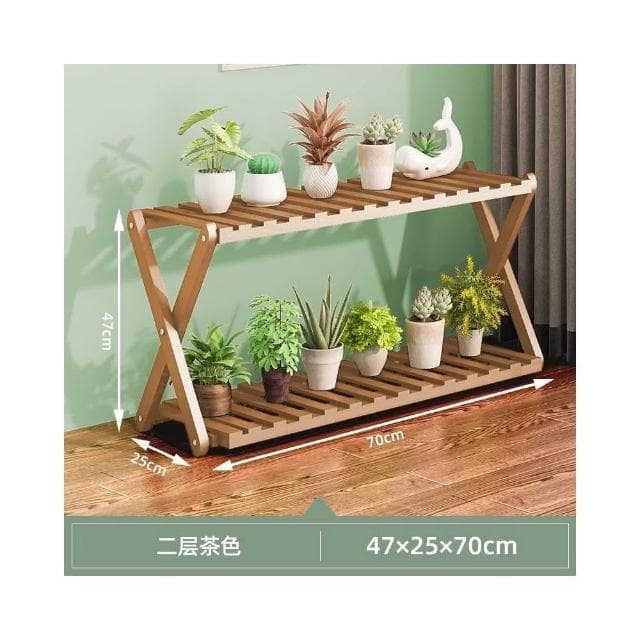 陽臺花架子室內多層實木客廳傢用置物架多肉綠蘿花盆架裝飾植物架 花架 盆栽架 陽台花架子