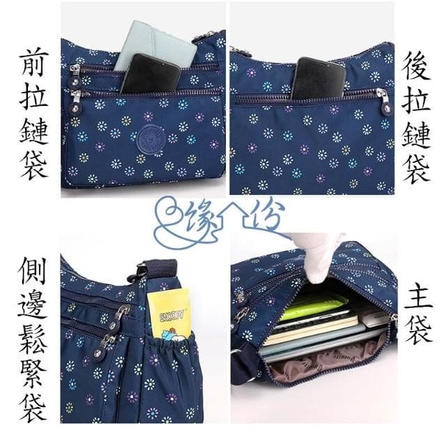 星空點點尼龍側背包 時尚包 斜背包 淑女包 單肩包 情人節禮物【緣份小屋】