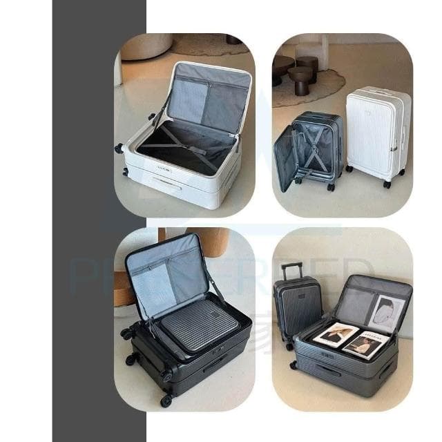 DW優選家 2025前開行李箱 PC行李箱 超輕行李箱 20吋 登機箱 24吋行李箱 側開行李箱 旅行箱 減震煞車輪