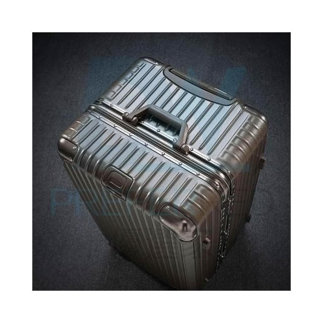 DW優選家【高級噴砂加厚 鋁框行李箱 36吋】胖胖行李箱 鋁框箱 加大旅行箱 黑金撞色行李箱 防撞丨升級鋁框丨魔術貼內襯