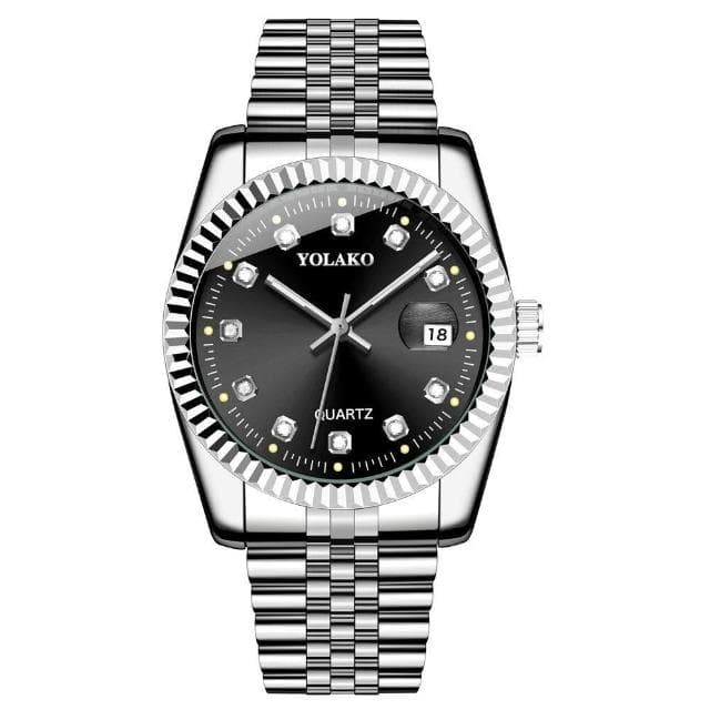 手錶男2025新款情侶輕奢高級感精工錶男士爸爸商務風瑞士錶簡約氣質精緻小巧石英錶女高顏值精品金屬男錶小眾光動能腕錶