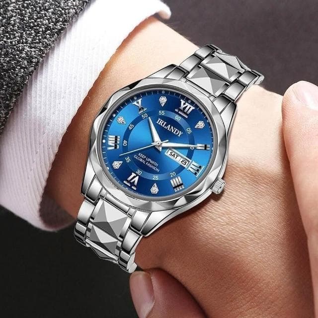 手錶男瑞士錶男士石英表輕奢高級感精工錶鋼帶機械錶男款商務爸爸手腕表精品手錶送男朋友防水石英錶時尚簡約男錶