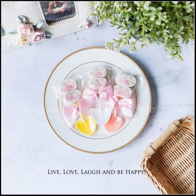 g1759 幸福鏟子「貓掌棉花糖」X100份+大提籃X1個(限宅配)- 喜糖/生日分享/婚禮禮物/二次進場/彌月禮