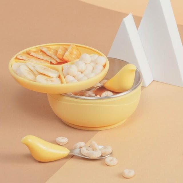 【CYD TERRA】PICABOO 布咔寶不銹鋼吸盤碗(寶寶餐具/學習餐具;寶寶共和國)