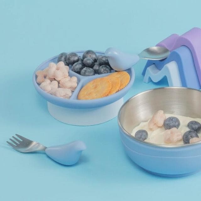 【CYD TERRA】PICABOO 布咔寶不銹鋼吸盤碗(寶寶餐具/學習餐具;寶寶共和國)