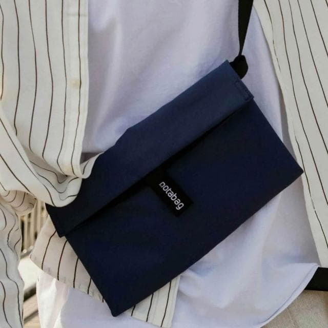【Notabag】百變多用包 (海軍藍;斜背包/腰包/手提袋/交換禮物/生日禮物)