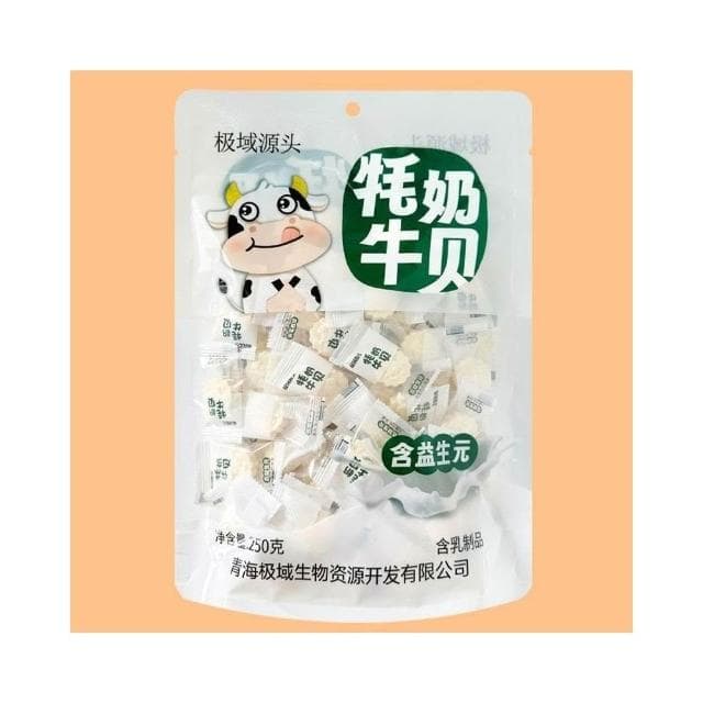 文文甄選 青海特産極域源頭牦牛奶貝奶酪棒乾吃奶片糖奶豆兒童零食