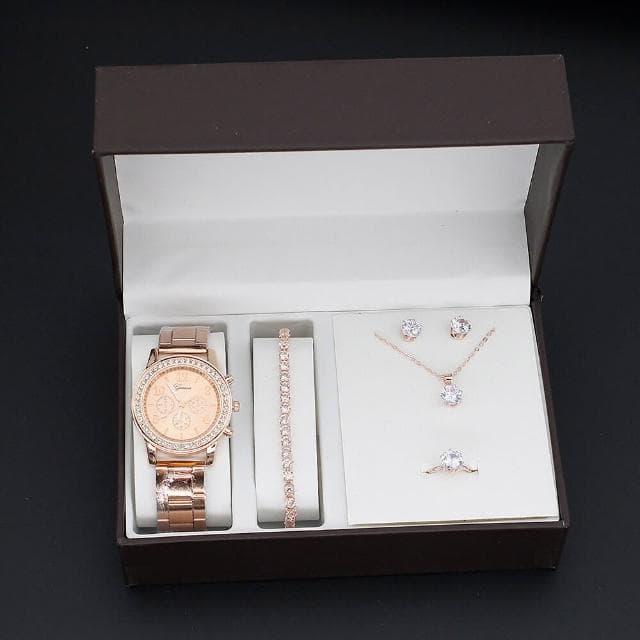 手錶套裝女輕奢高級感精工錶小巧精緻女士瑞士錶高顏值精品金屬女錶氣質小眾ins風女用手錶女款學生石英錶高中生光動能腕錶