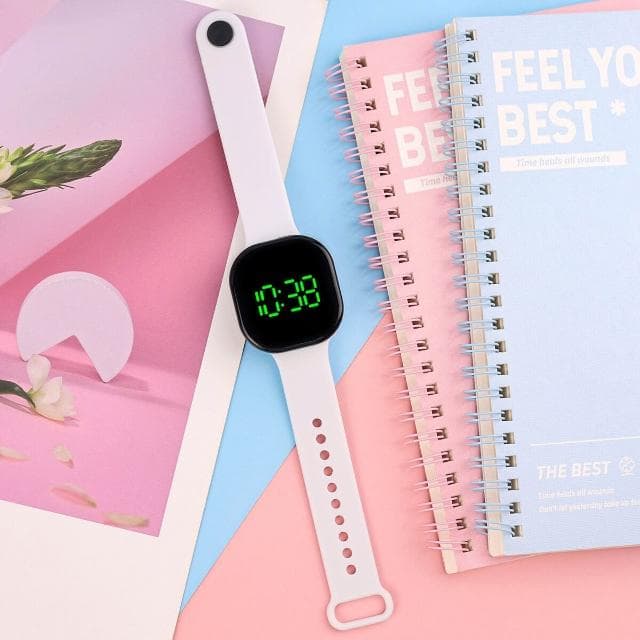 兒童手錶小學生靜音考試電子錶男女孩簡約戶外防水運動手錶國高中小巧多功能手錶青少年男生防摔機械錶兒童生日禮物小朋友高顏值錶