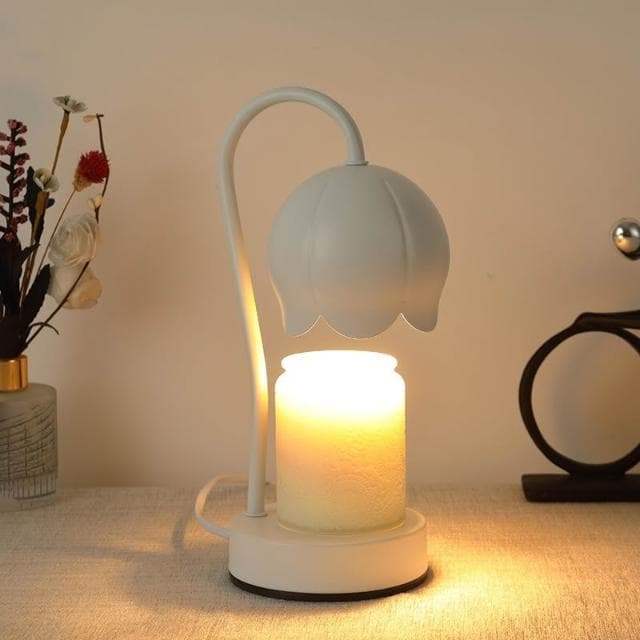 蠟燭燈 融燭燈 融臘燈 無火香氛 蠟燭暖燈 融蠟臺燈 復古蠟燭燈 生日禮物 交換禮物 8D