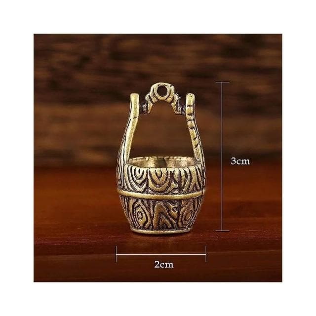 黃銅一桶金 一桶金 銅一桶金 水桶擺件 招財進寶 創意禮品 辦公室黃銅擺件 喬遷婚中銅 中式復古工藝品 台灣出貨 附發票